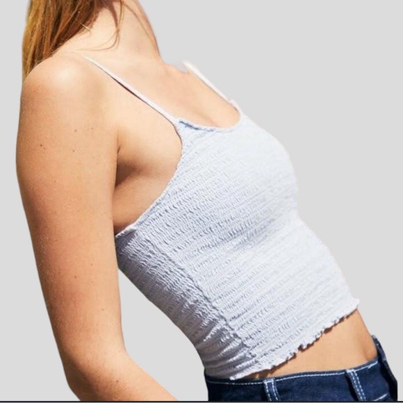 hollister ruffled crop tank top - Picture 1 of 5